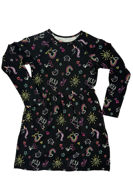 Girls' Long Sleeve Magical Print Dress by rumi + ryder