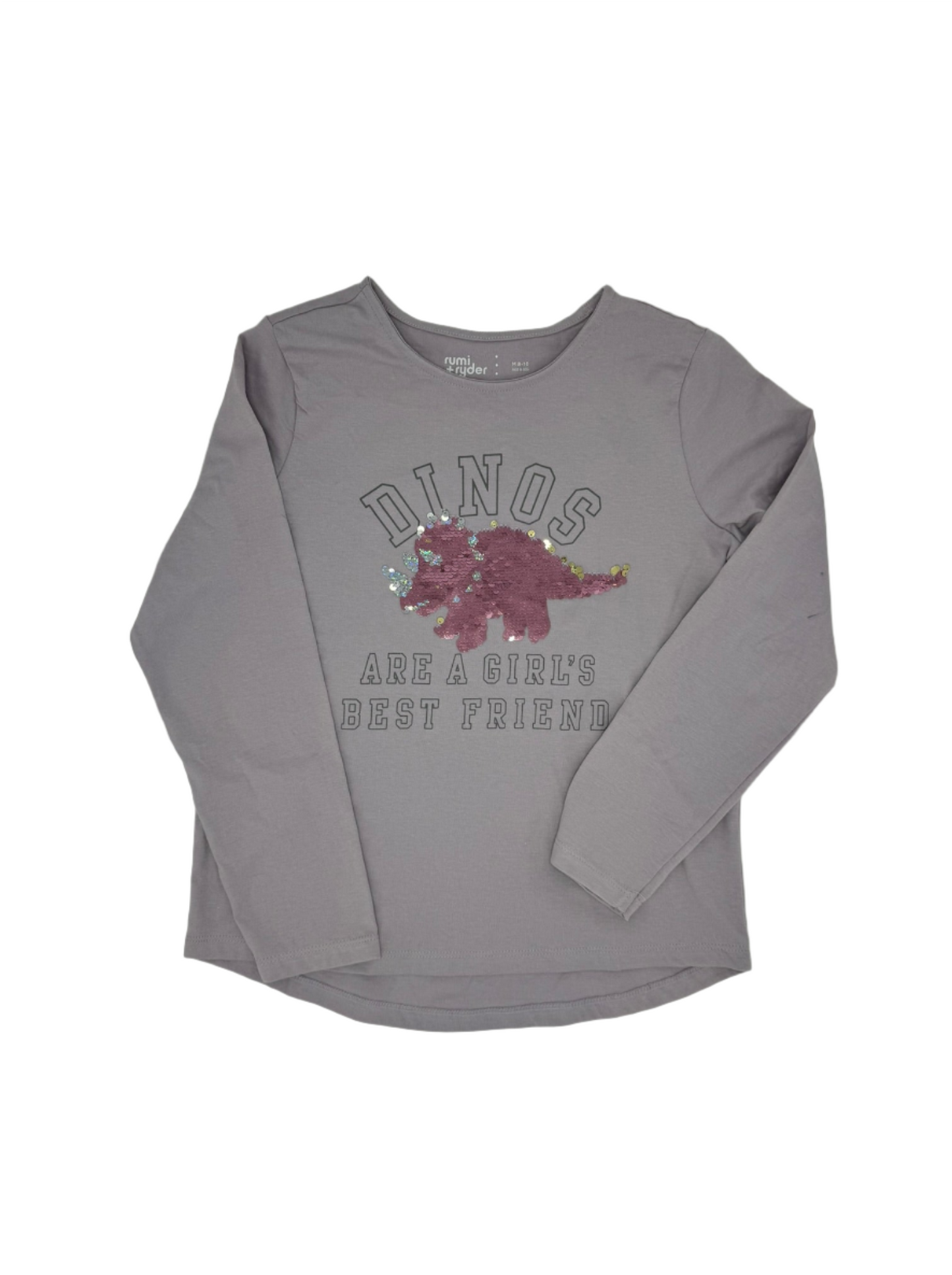 Girls' "Dinos Are A Girl's Best Friend" Long Sleeve T-Shirt by rumi + ryder