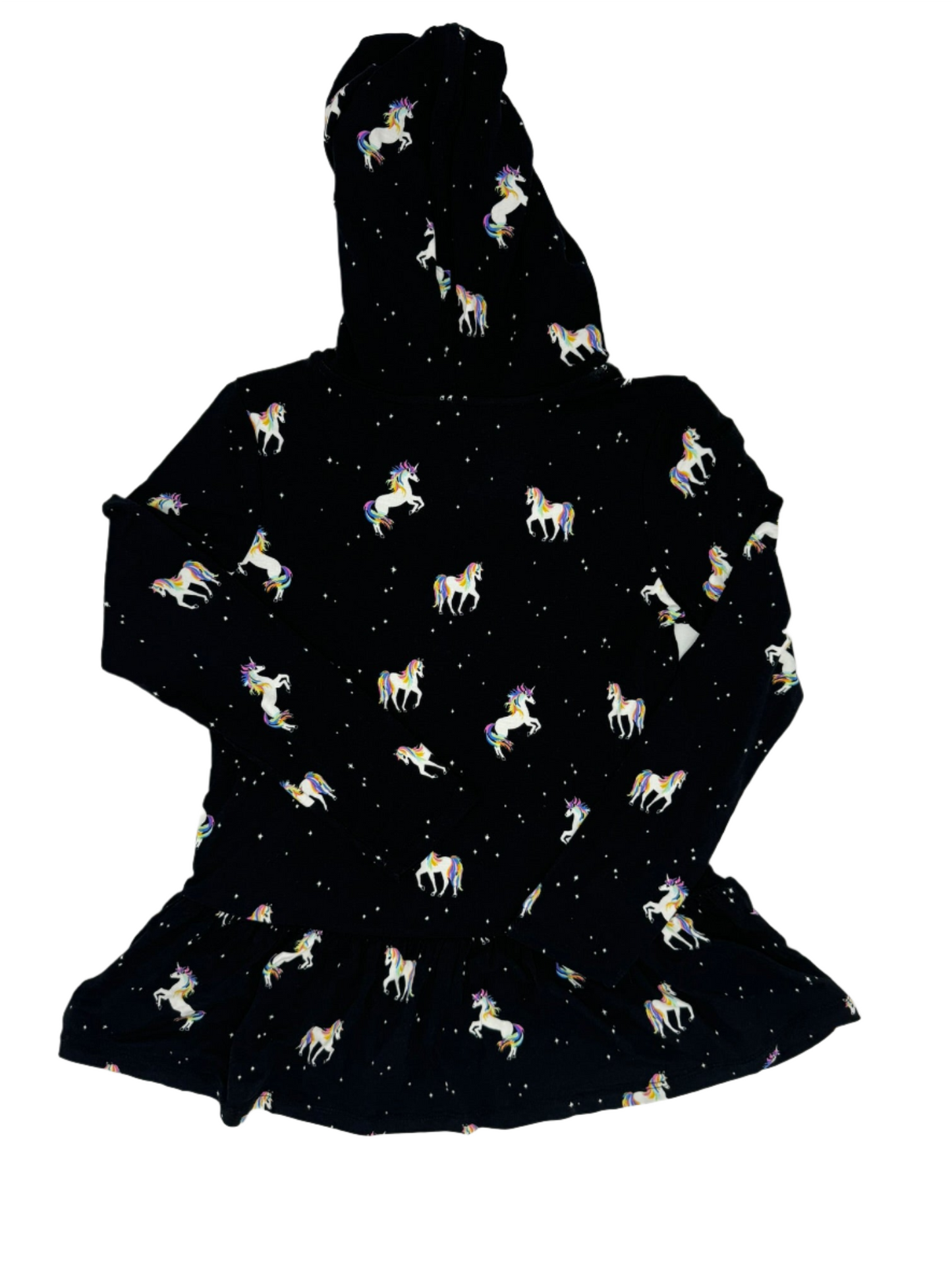 Girls' Unicorn Print Hooded Dress by rumi + ryder