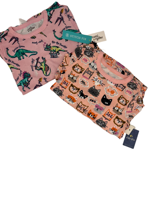 Girls' Pajama Set With Pants  by rumi + ryder - Two Pair